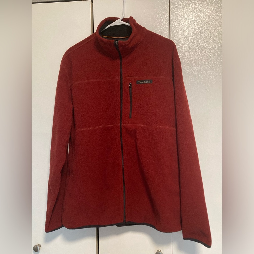 Men’s large fleece zip up fleece jacket